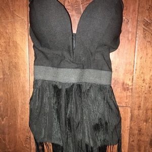 Long fringed cpachella  style bodysuit